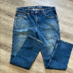 Carhartt Blue Straight-Leg Jeans Classic Denim